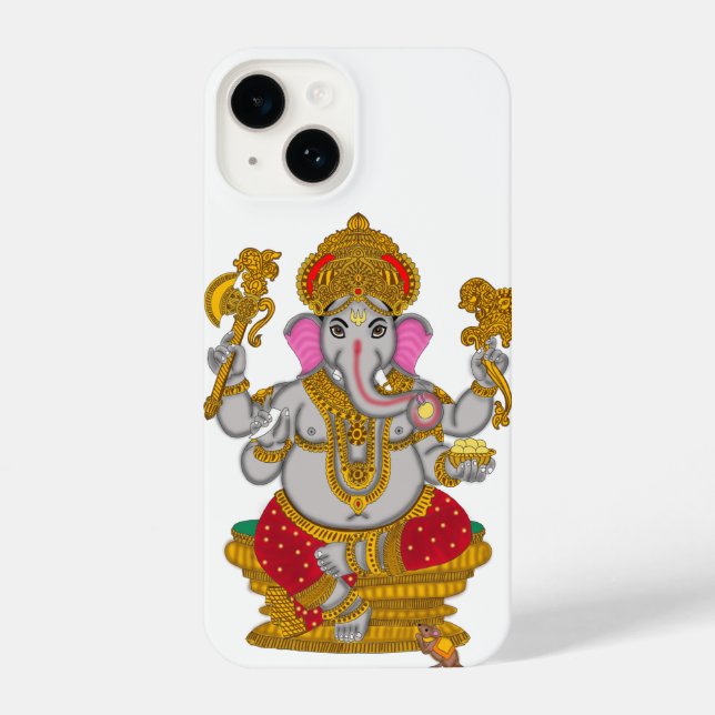 Lord Ganesha Phone Cover iPhone 14 Hülle (Rückseite)