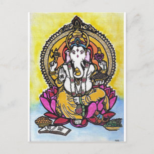 Lord Ganesha Postkarte