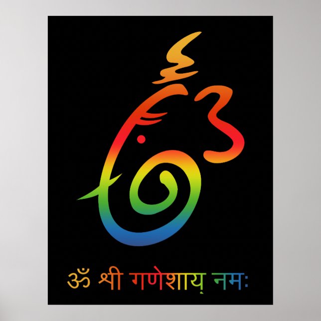 Lord Ganesha Sign Poster (Vorne)