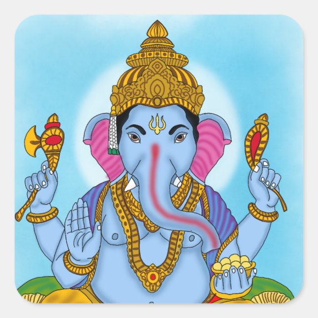 Lord Ganesha Sticker (Vorderseite)