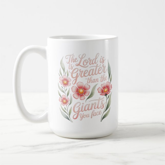 Lord Greater als Giants Du siehst Christlich Kaffeetasse (Links)