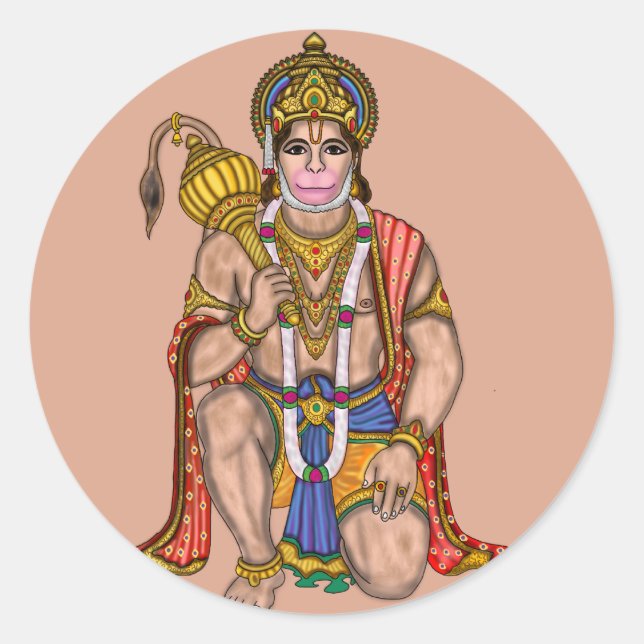 Lord Hanuman Aufkleber (Vorderseite)