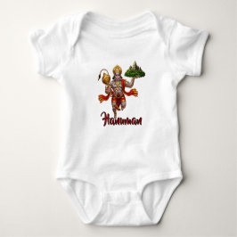 Lord Hanuman Flying Lifting Mountain Baby Strampler