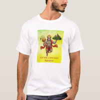 Lord Hanuman Flying Lifting Mountain