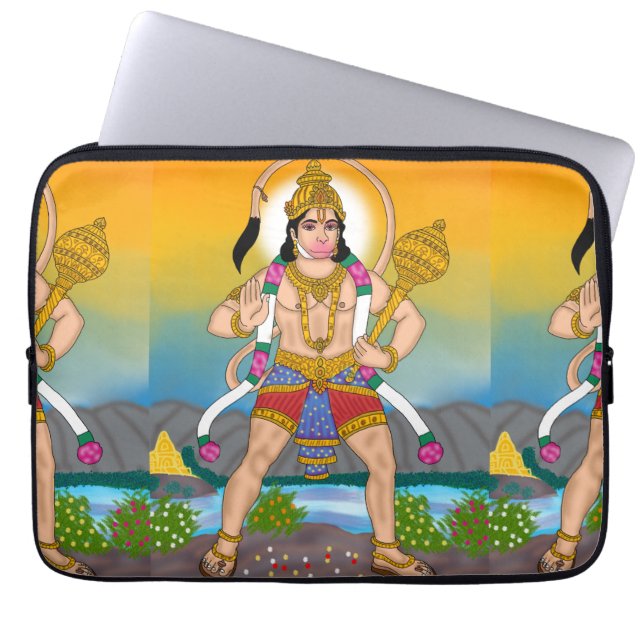 Lord Hanuman Laptop-Hülle Laptopschutzhülle (Vorderseite)