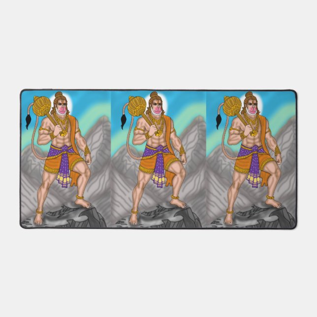 Lord Hanuman Mouse Pad Schreibtischunterlage (Vorderseite)