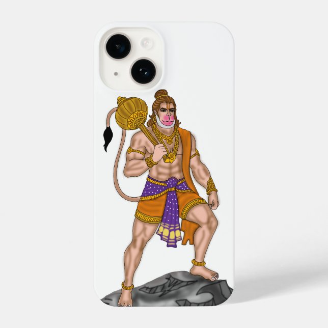 Lord Hanuman Phone Cover iPhone 14 Hülle (Rückseite)
