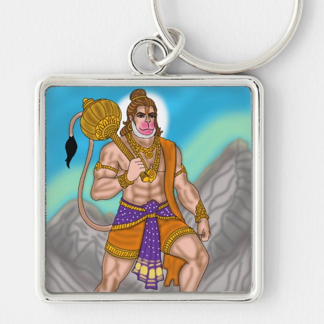 Lord Hanuman Schlüsselanhänger (Vorne)