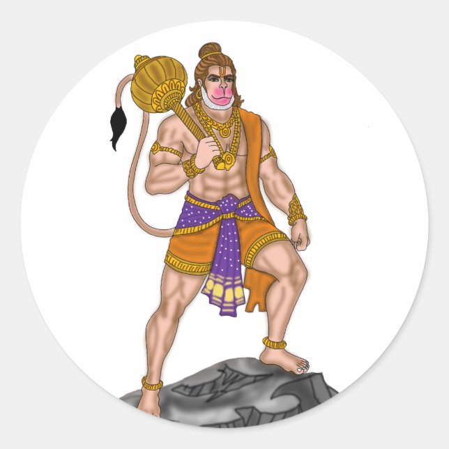 Lord Hanuman Sticker (Vorderseite)