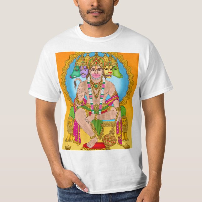 Lord Hanuman T-Shirt | Hindou puissant Devta Hanum (Devant)