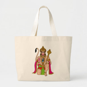 Lord Hanuman-Tragetasche Jumbo Stoffbeutel