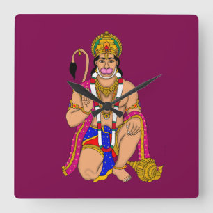 Lord Hanuman Wanduhr