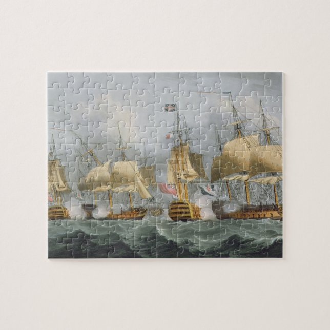 Lord Howe in der Königin Charlotte, Ene brechend (Horizontal)