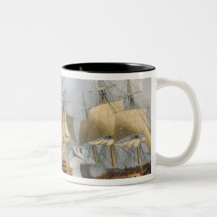 Lord Howe in der Königin Charlotte, Ene brechend Zweifarbige Tasse