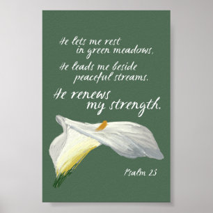 Lord ist mein christlicher Bibel-Vers des Poster