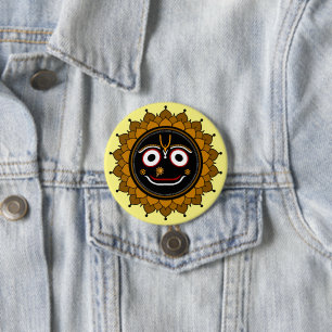 Lord Jagannath Devotional - Hare Krishna Button