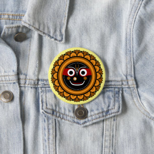 Lord Jagannath Devotional - Hare Krishna Button