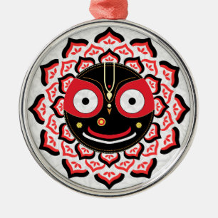 Lord Jagannath Gesicht Chakra Hindu-Gottheit Ornament Aus Metall