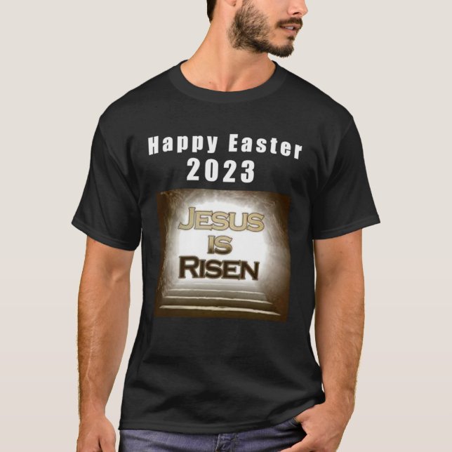 Lord Jesus Christ is Risen  Resurrection of Jesus T-Shirt (Vorderseite)