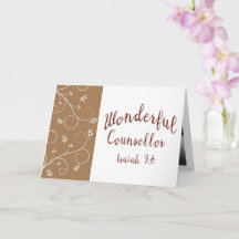 Lord Jesus Wonderful Counselor Foto Card