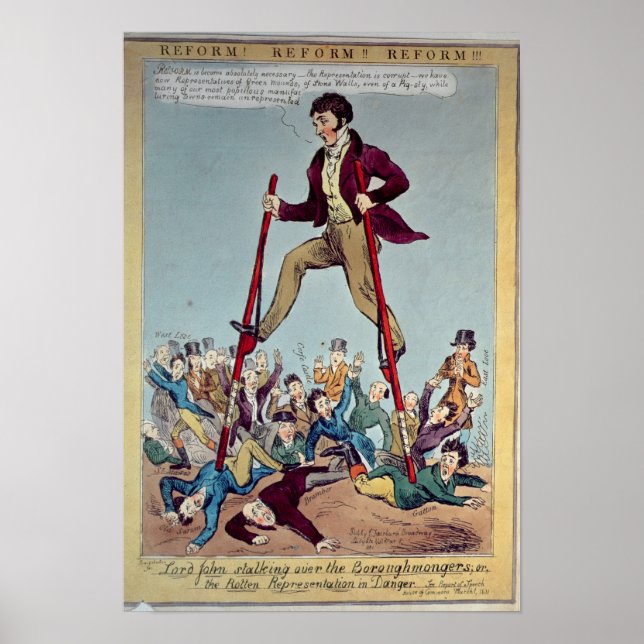 Lord John Stalking über die Boroughmongers Poster (Vorne)