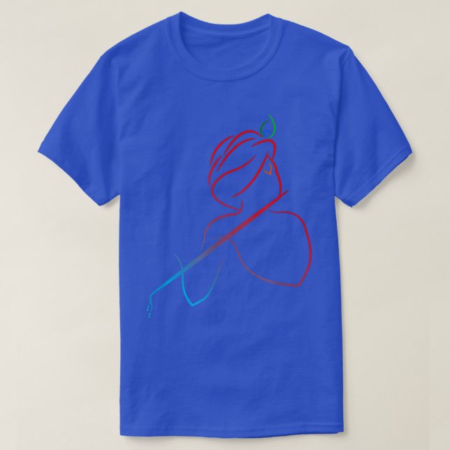 Lord Krishna Art Hinduism Gods T - Shirt (Design vorne)