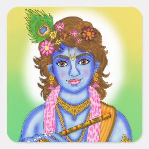 Lord Krishna Aufkleber