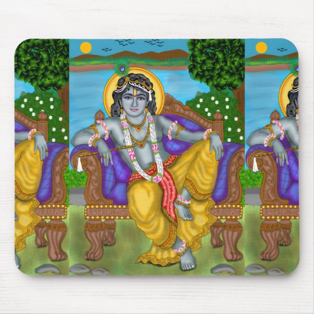 Lord Krishna Mouse Pad Mousepad (Vorne)