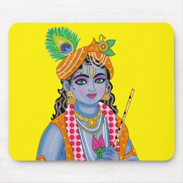 Lord Krishna Mouse Pad Mousepad (Vorne)