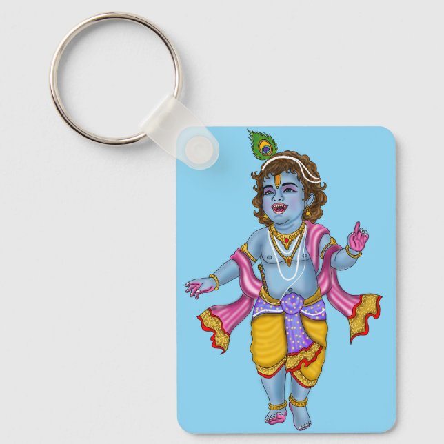 Lord Krishna Schlüsselanhänger (Vorderseite)