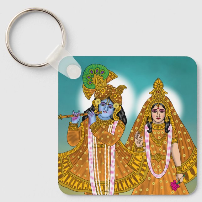 Lord Krishna Schlüsselanhänger (Vorderseite)