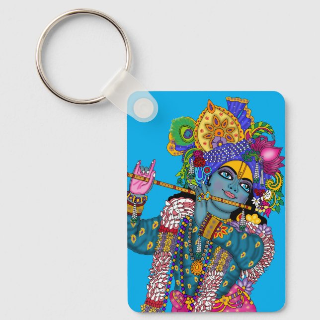 Lord Krishna Schlüsselanhänger (Vorderseite)