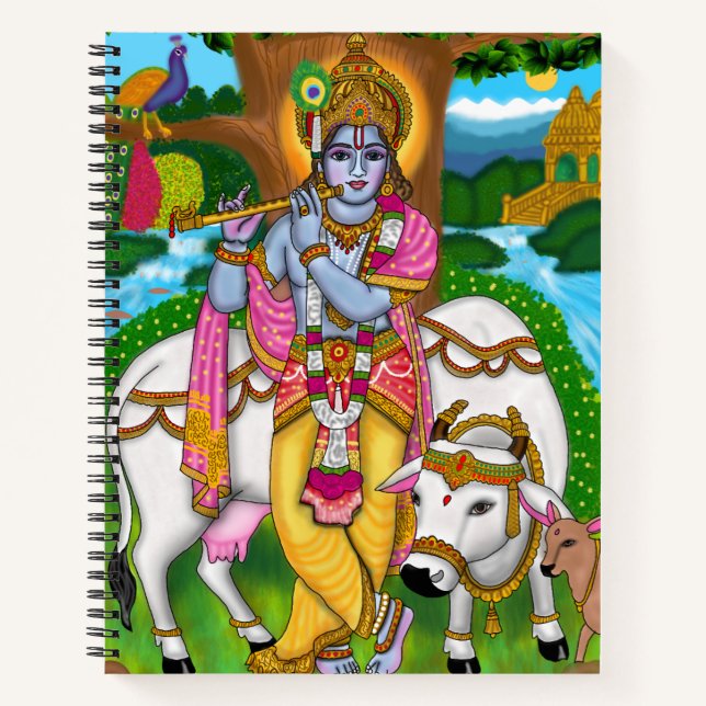 Lord Krishna Stationery Notizbuch (Vorderseite)