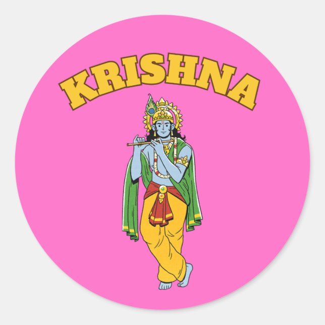 Lord Krishna Stickers (Vorderseite)