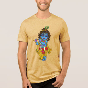 Lord Krishna T-Shirt Tri-Blend Shirt