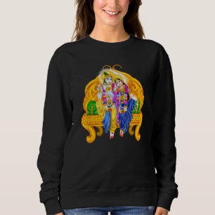 Lord Krishna und Devi Radha Hindu Deity Meditation Sweatshirt