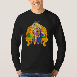 Lord Krishna und Devi Radha Hindu Deity Meditation T-Shirt