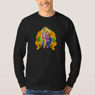 Lord Krishna und Devi Radha Hindu Deity Meditation T-Shirt