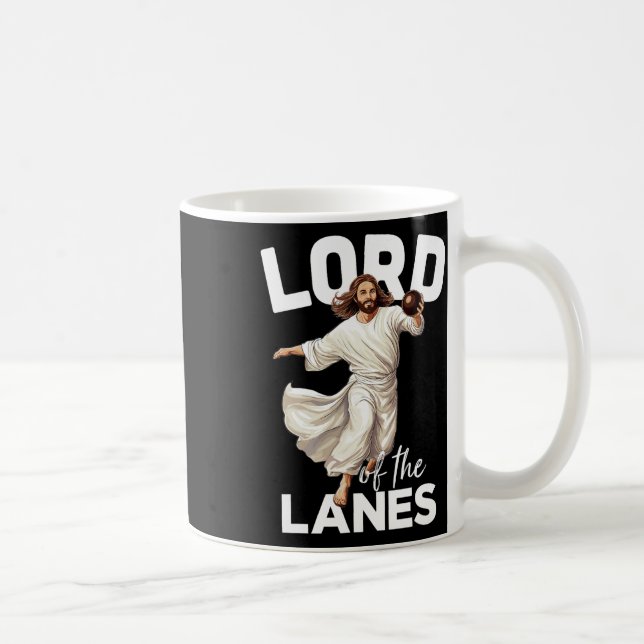 Lord Lanes Funny Christlich Christ Gutter Bowling  Kaffeetasse (Rechts)