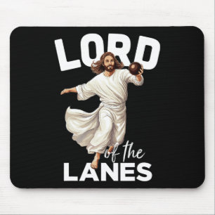 Lord Lanes Funny Christlich Christ Gutter Bowling Mousepad