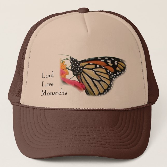 Lord Liebe Monarchi Butterfly Picture Truckerkappe (Vorderseite)