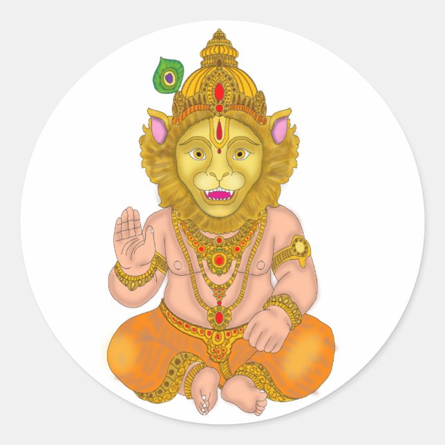 Lord Narsimha Aufkleber (Vorderseite)