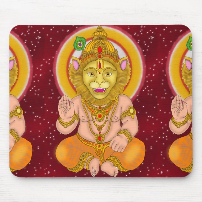 Lord Narsimha Mouse Pad Mousepad (Vorne)
