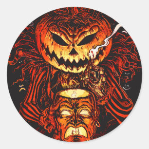 Lord O’ Lanterns Rund Horror Aufkleber – Halloween