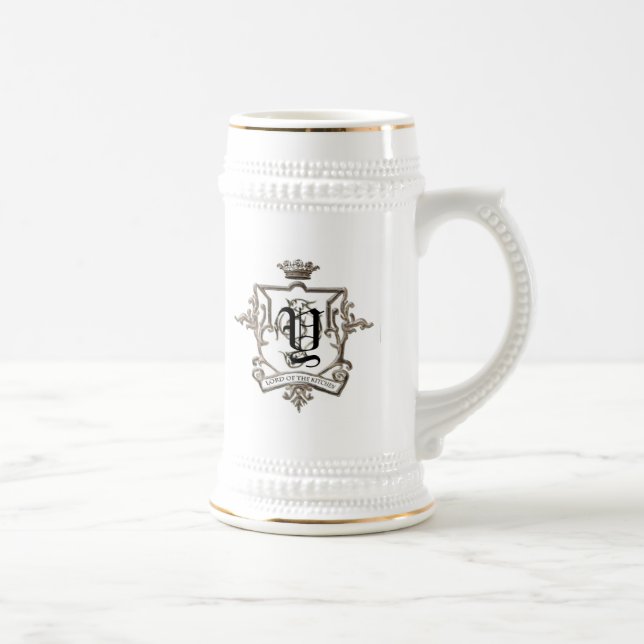 Lord of the Kitchen monogram Bierkrug Bierglas (Rechts)