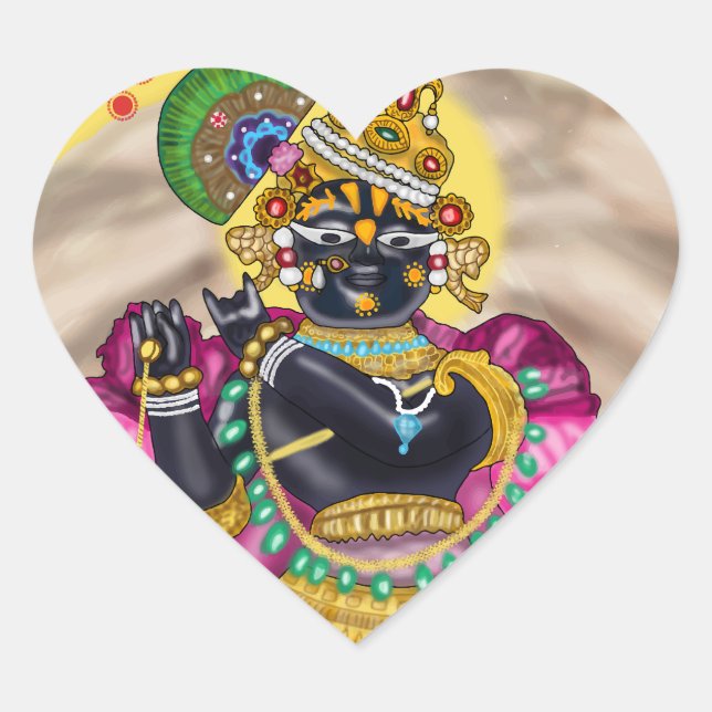 Lord Radharaman Vrindavan Aufkleber (Vorderseite)