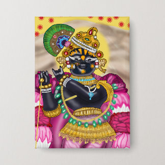 Lord Radharaman Vrindavan Knopf Button