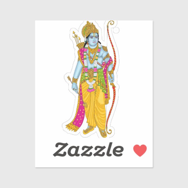 Lord Ram AufkleberLord Ram Aufkleber (Blatt)