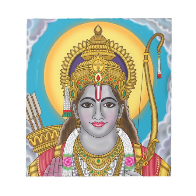 Lord Rama Notepad Notizblock (Vorderseite)