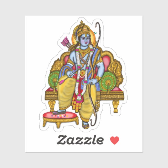 Lord Rama Stickers Aufkleber (Blatt)